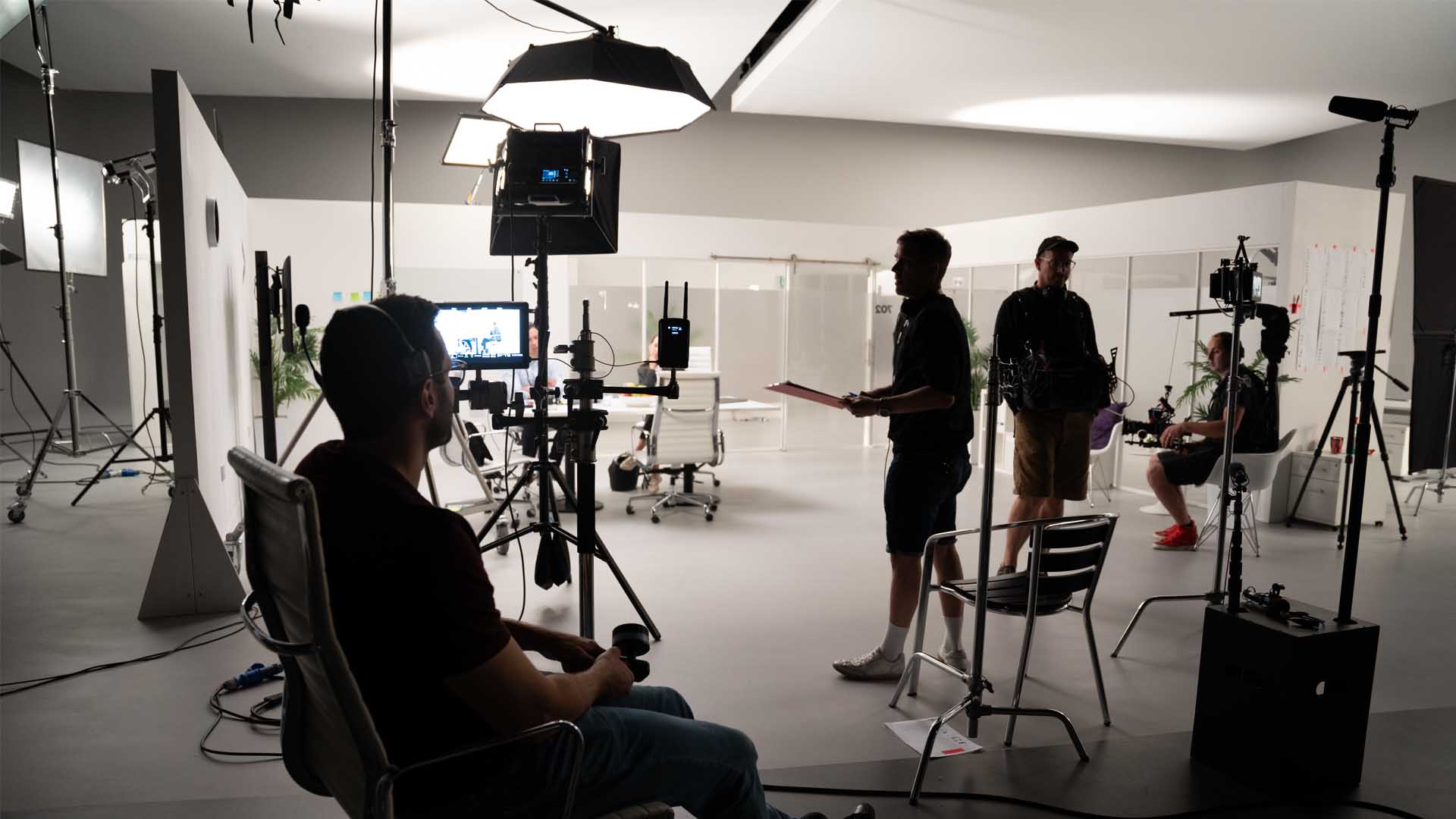 Behind the scenes of our studio based Corporate Video for Accenture