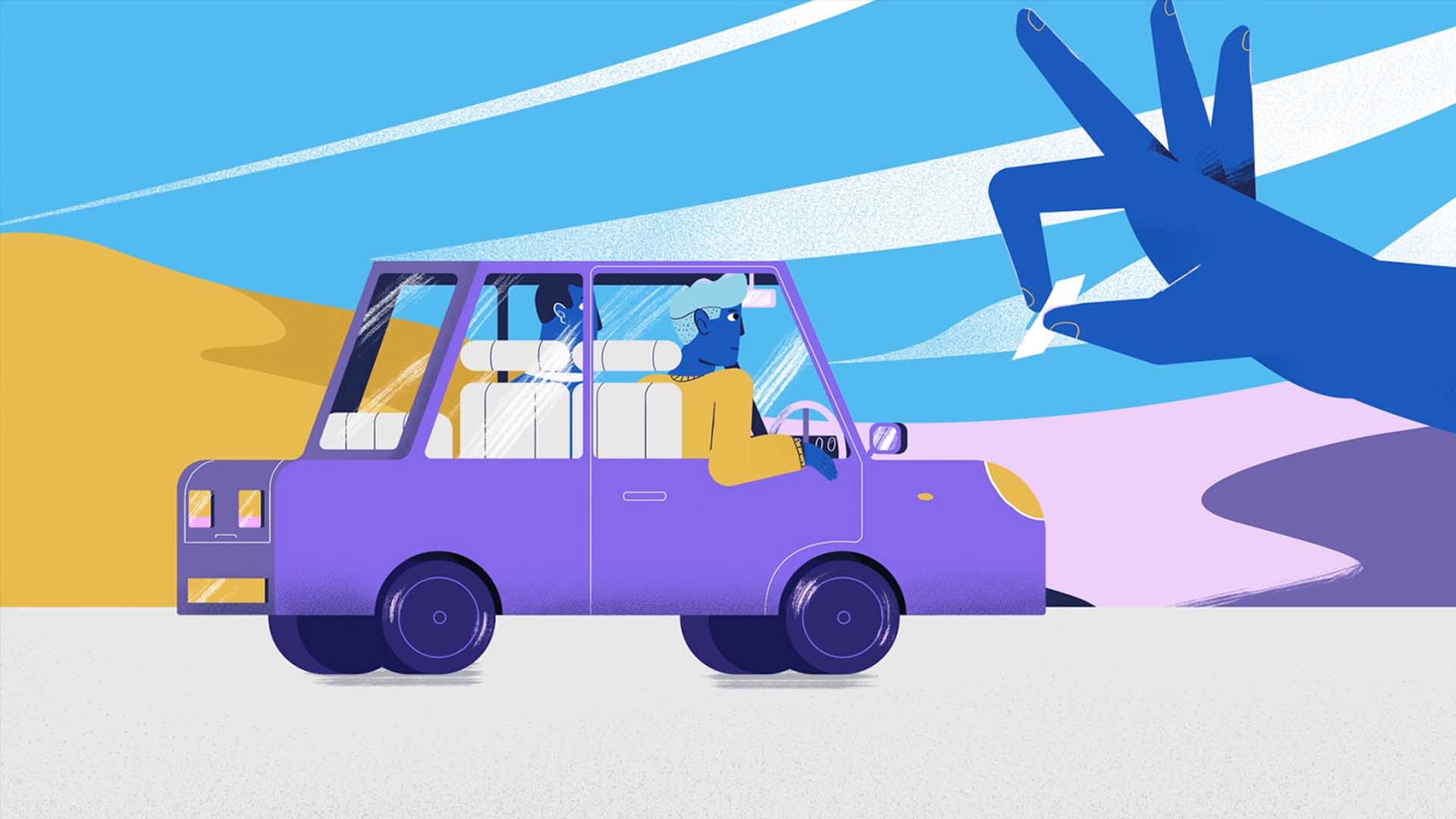 Still from DVSA, a 2D animation project from animation agency Lambda Films